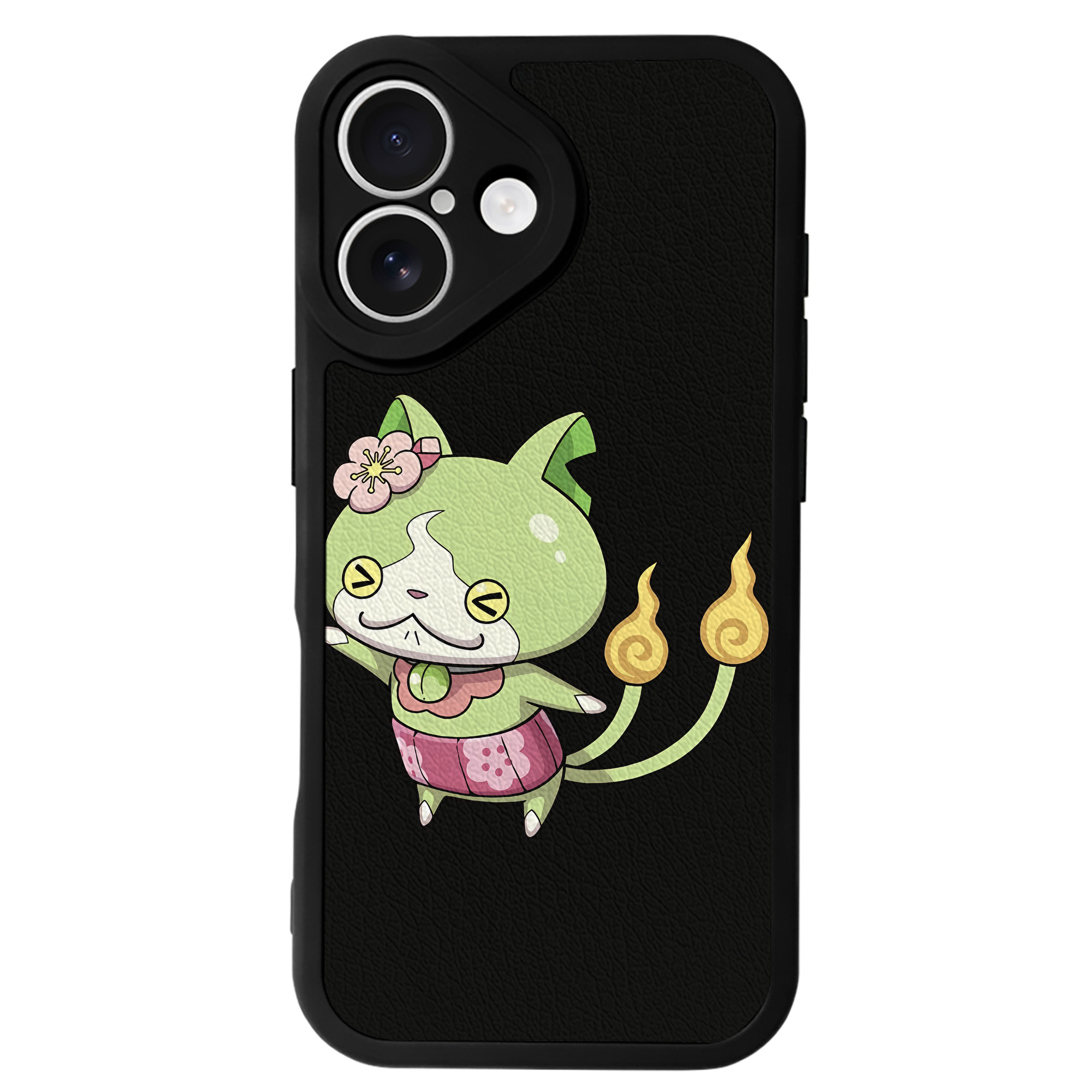 （画像用） 妖怪ウォッチ Yo-kai Watch 【iPhone 16シリーズ対応】シリコンスマホケース（レザー調） 材質：シリコン